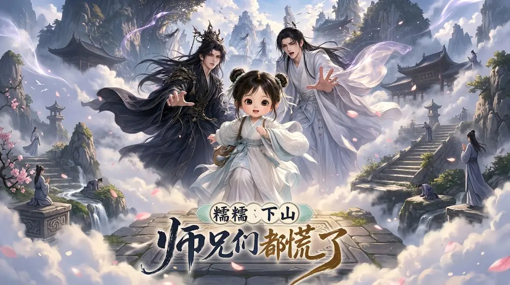 AI 漫剧《糯糯下山,师兄们都慌了》官方剧照