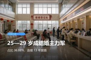 25—29 岁连续 13 年成结婚主力军：民政部 2025 年公报里的几组关键数据
