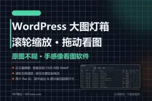 WordPress 插入大图看不清怎么办：多档尺寸怎么选 + 灯箱滚轮缩放改造
